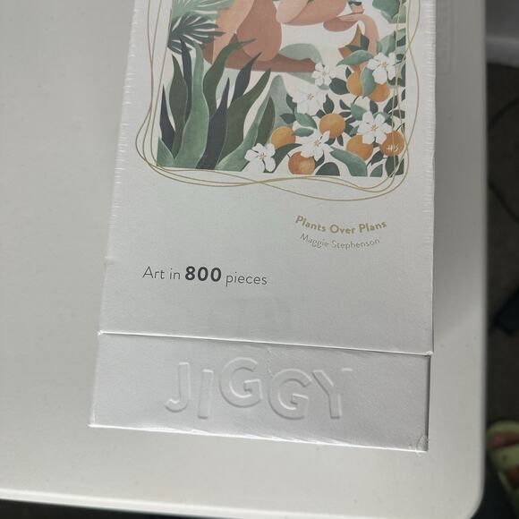 Jiggy Plants Over Plans Maggie Stephenson puzzle 800 count 18 x 24 in nwt SEALED - Picture 2 of 6